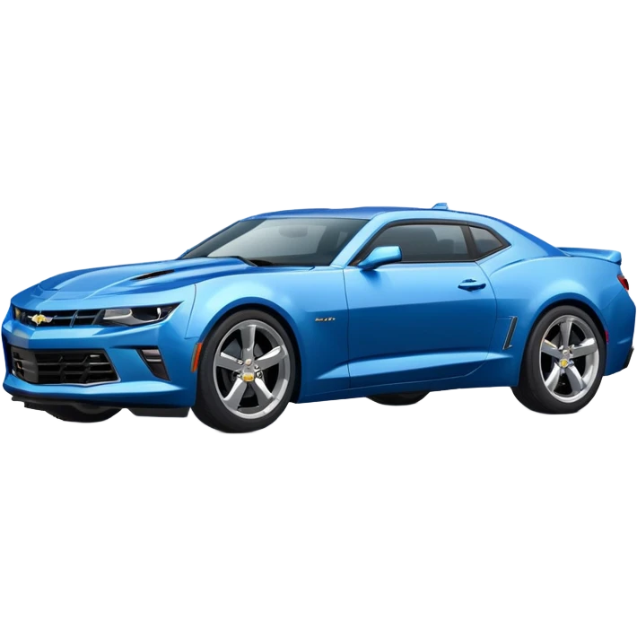 A Blue Chevy camero 2017 with no background emoji