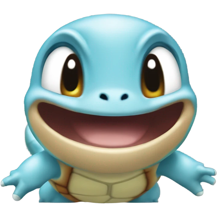 Squirtle laughing hysterically emoji