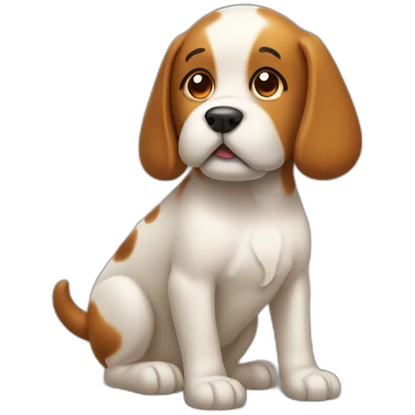 Pooping dog emoji