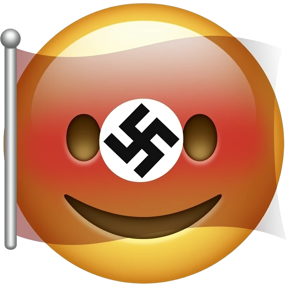 Bunu bayraqlar olan kimi balaca emojiyə çevir( bu şəkil çox mənfi haldır çünki dünya üçün qorxuludur ona görə də bunun bayrağa çevir nə vaxtsa qarşıma çıxsa tez onu silə bilim çünki düzgün deyil bu şəkil) Nazi bayrağını düzəlt, balaca emoji kimi olsun emoji