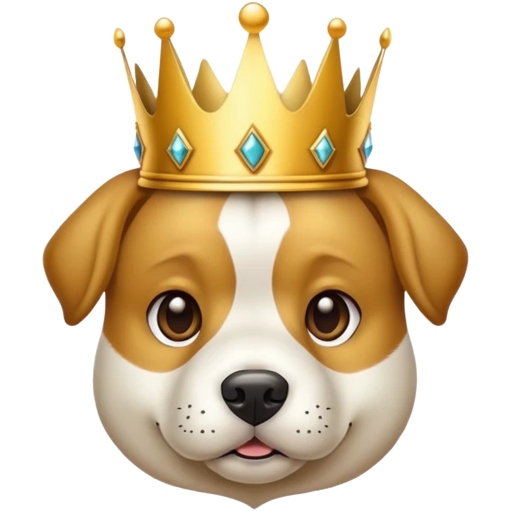 Perro con corona emoji