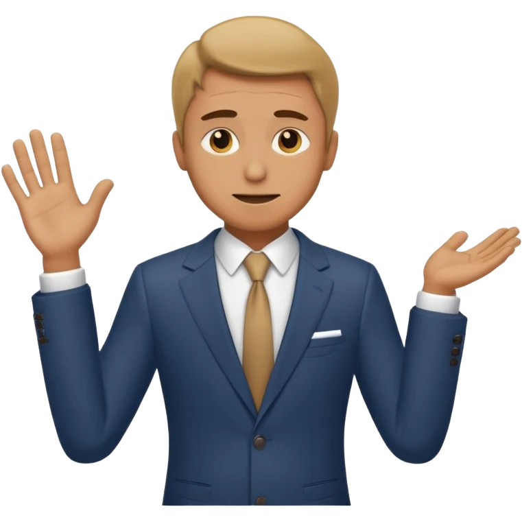 A cheapskate guy who asks 50/50 emoji