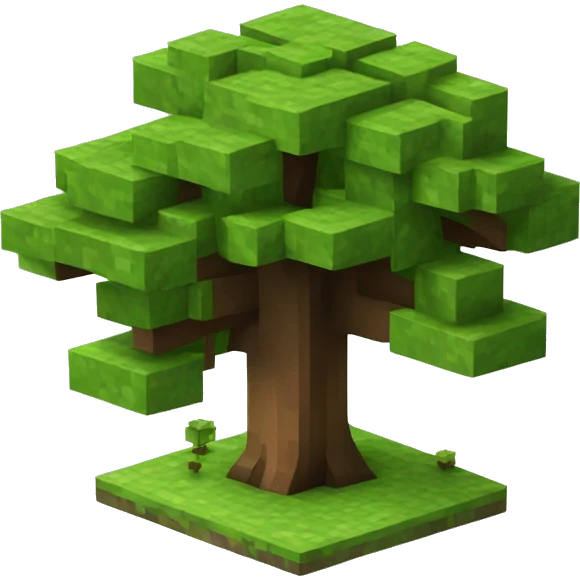 Minecraft oak tree emoji