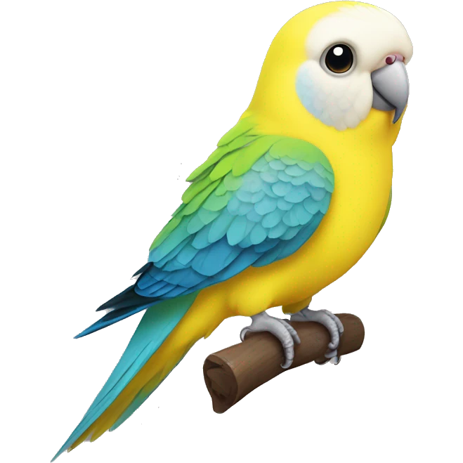 parakeet budgie yellow emoji