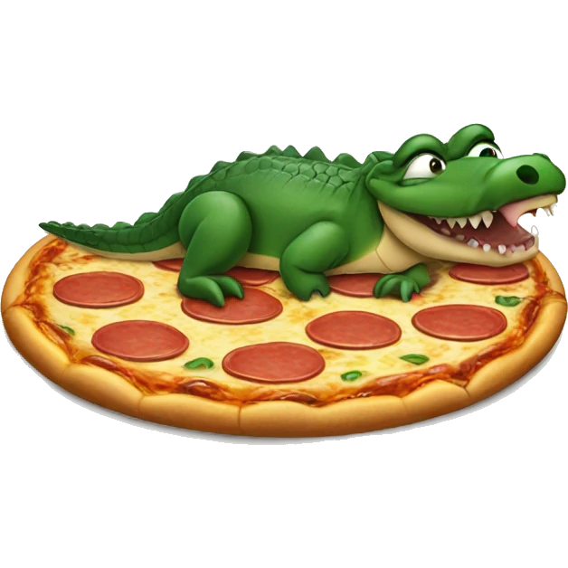 alligator loki eat pizza emoji
