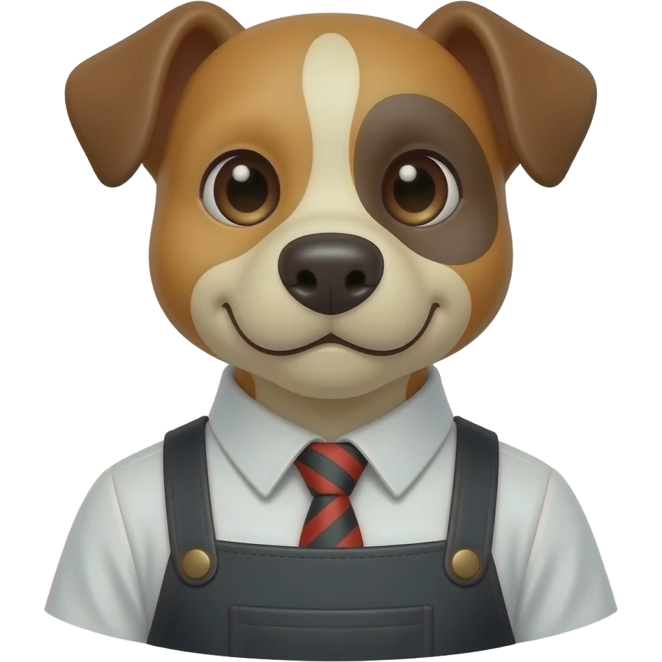 Bartender dog bust size emoji