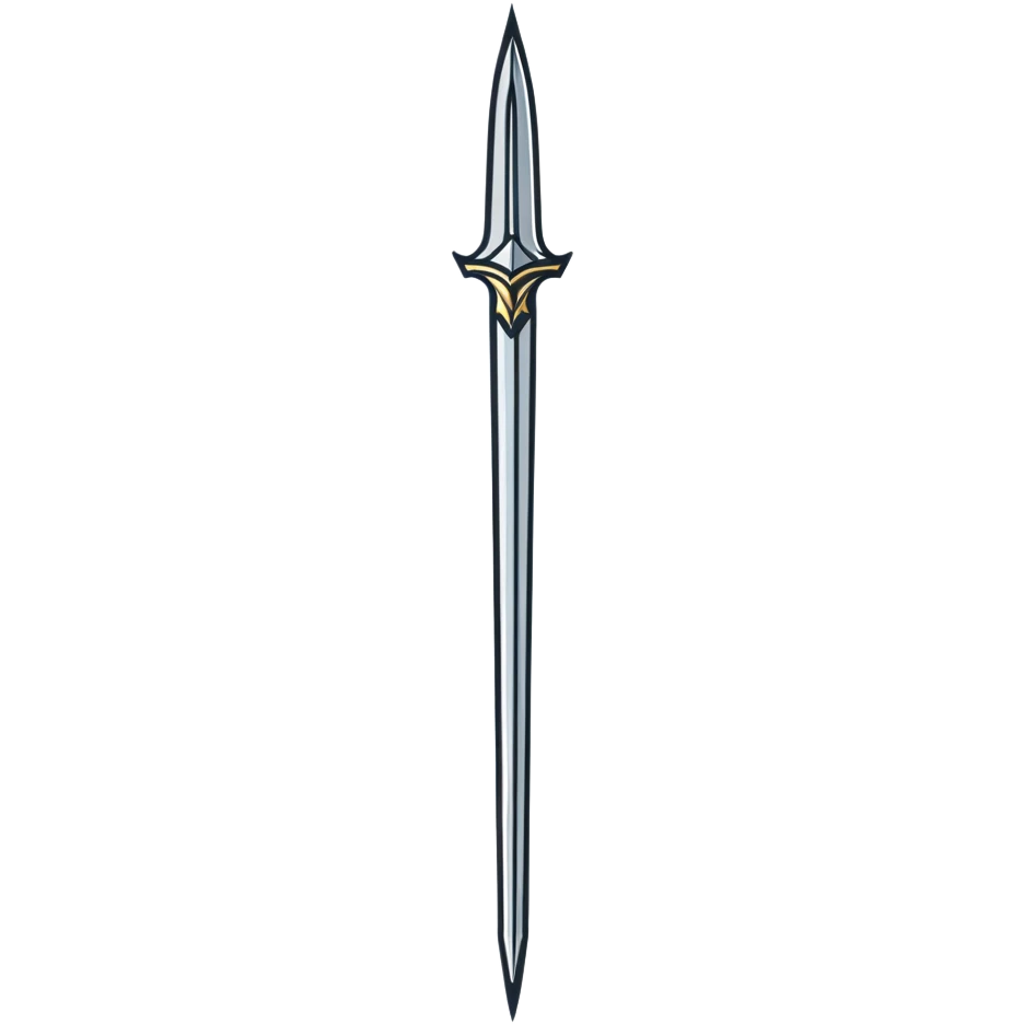 silver spear emoji