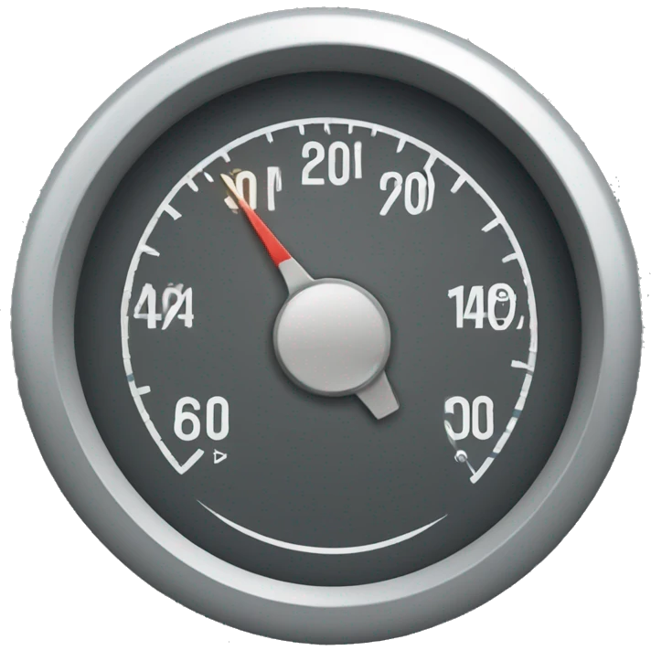 a motorcycle speedometer emoji