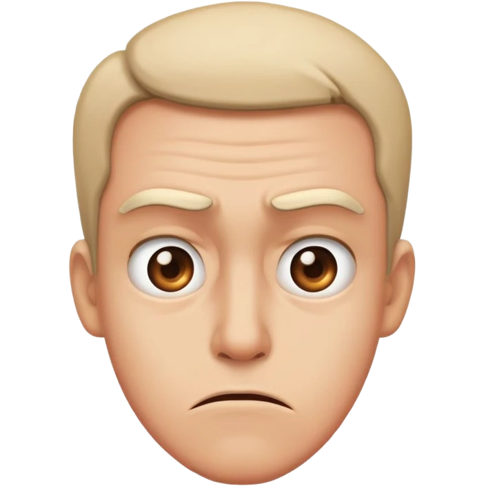 Disgusted look emoji