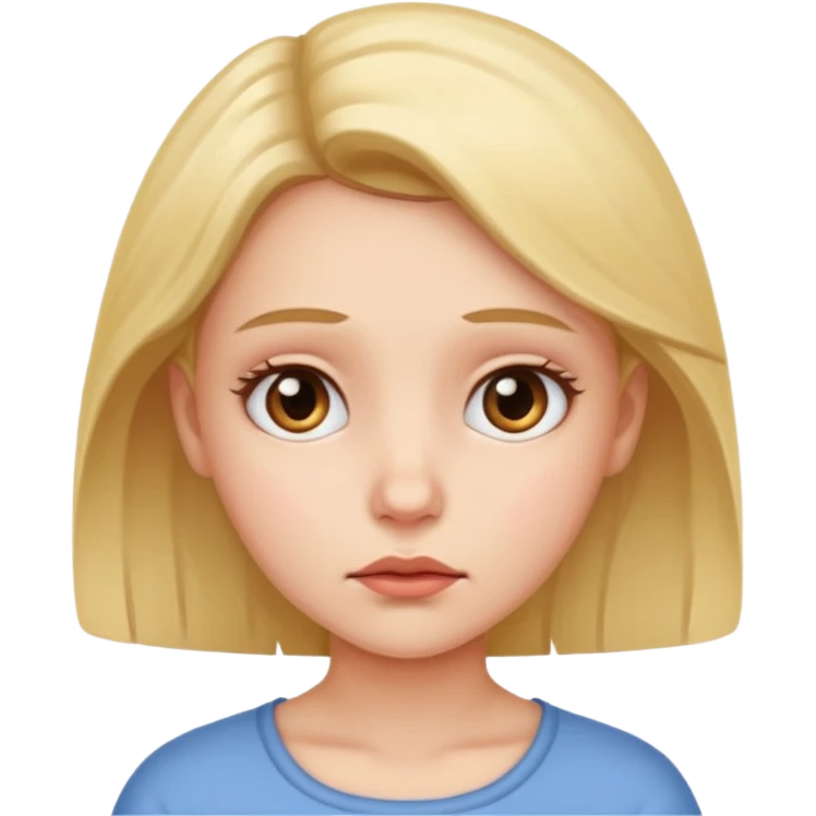 Girl, Questioning face emoji