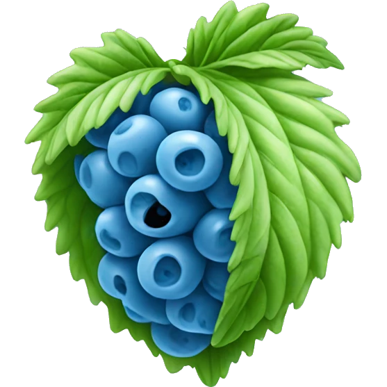 blue raspberry emoji