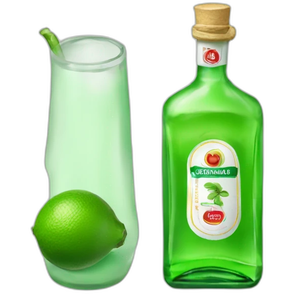 Aguardiente antioqueño de caja color verde  emoji