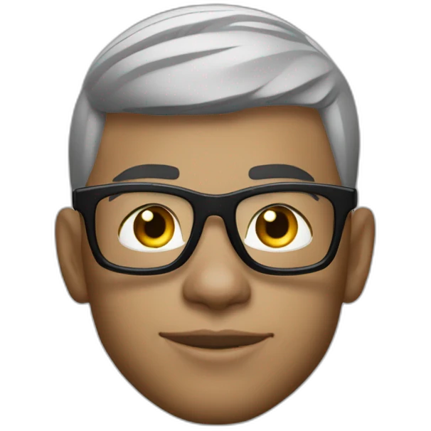 Killian Mbappé avec des lunettes de star emoji