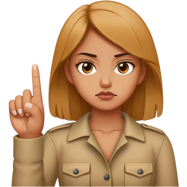 Girl sticking up middle finger  emoji