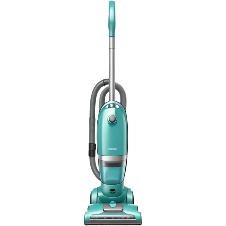 Light Teal upright vacuum cleaner  emoji