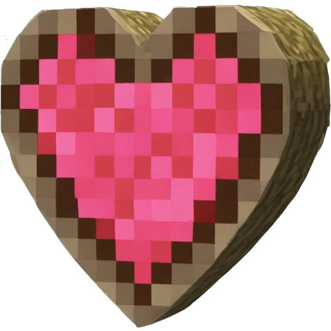 Minecraft hardcore heart 4k emoji