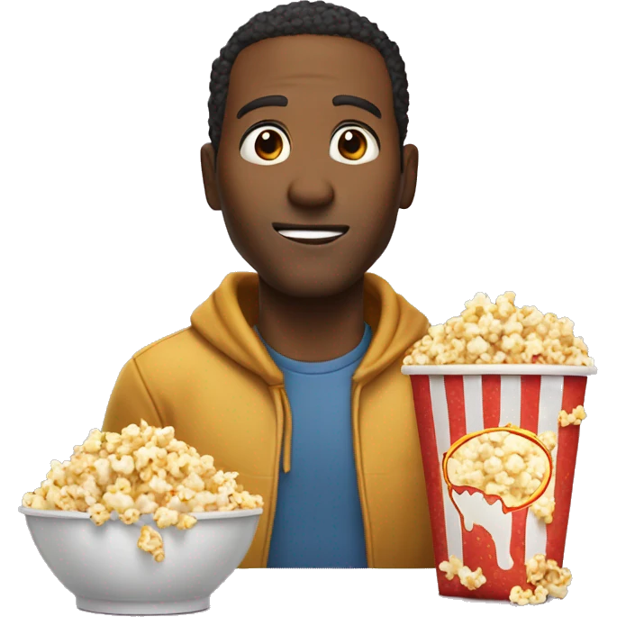 Guy gets dies for bringing popcorn to pizza movie emoji