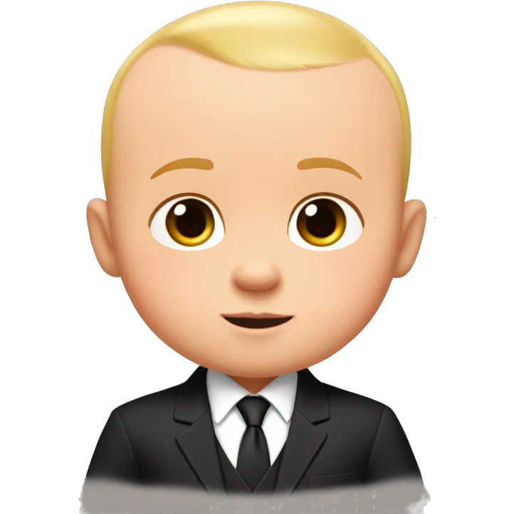 the boss baby full coat suit with less hair emoji