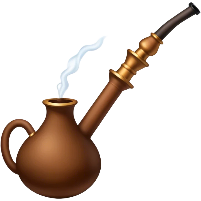 hookah tobacco brown emoji
