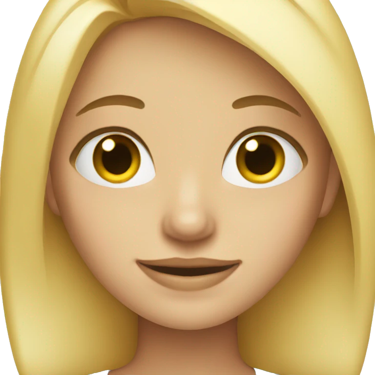 blonde girl emoji