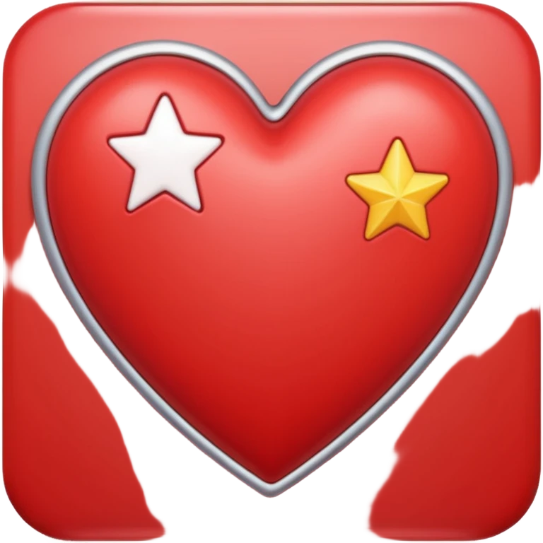 heart with a star border emoji