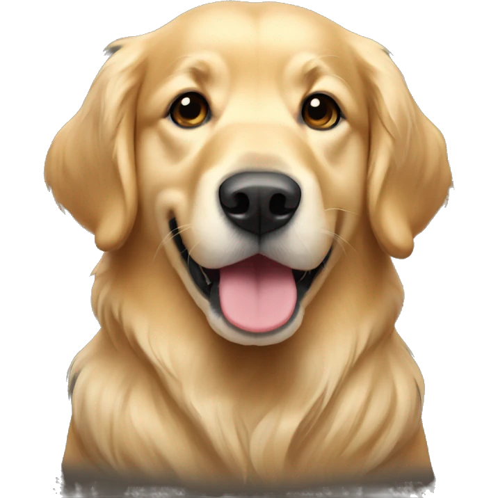 christmas golden retriever emoji