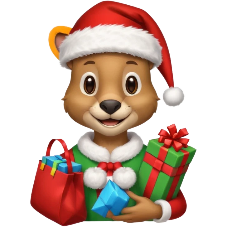 Kangaroo Claus emoji