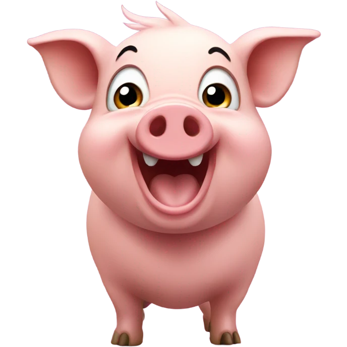 Excited pig emoji