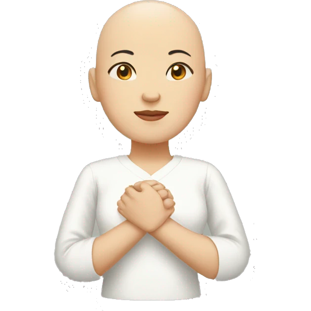 bald man chinese woman holding hands emoji