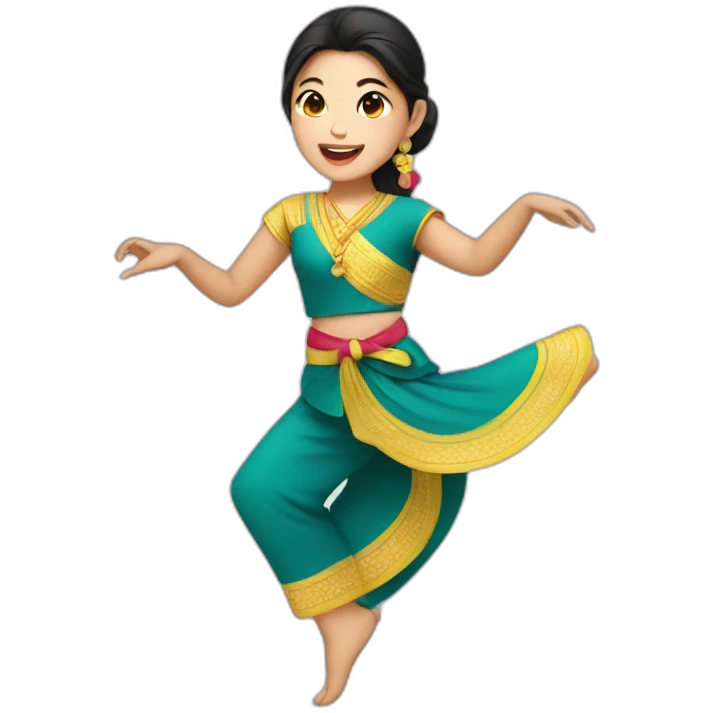 thai girl dancing emoji