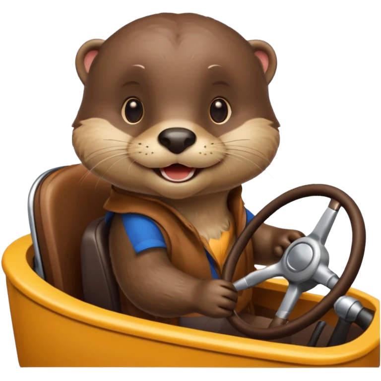 Otter driving  emoji