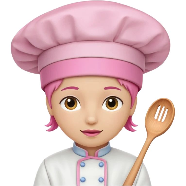 Pink chef hat  emoji