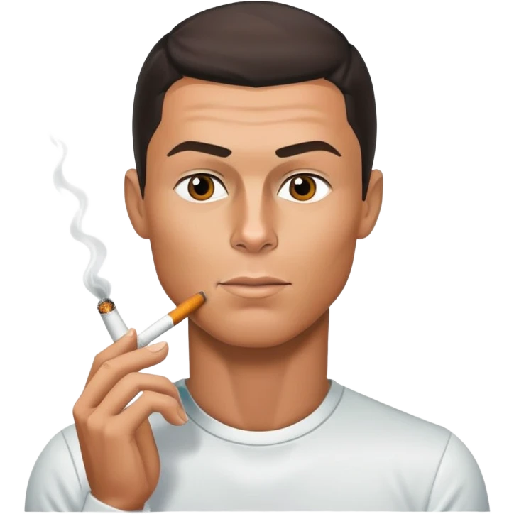 رونالدو در حال سیگار کشیدن  emoji