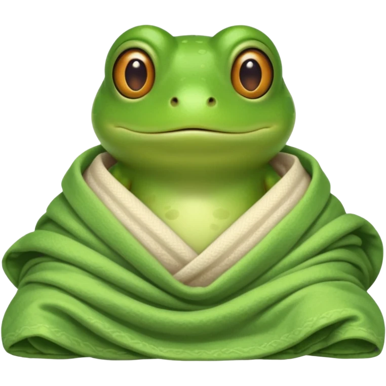 Frog in bed emoji