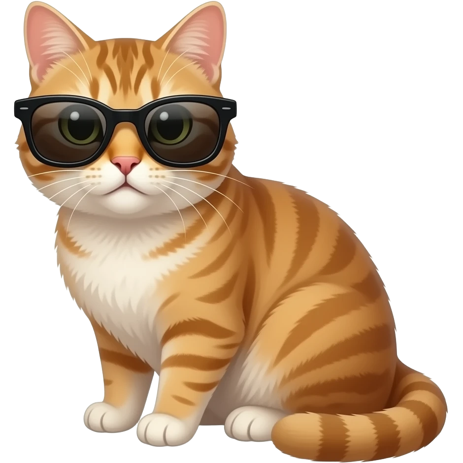 Cat wearing sunglasses emoji