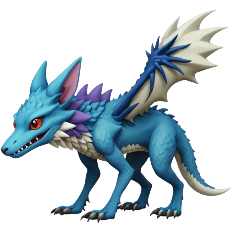 Epic complex detailed aesthetic-scenic-Fakémon-Trico-Sergal-Vernid-creature emoji