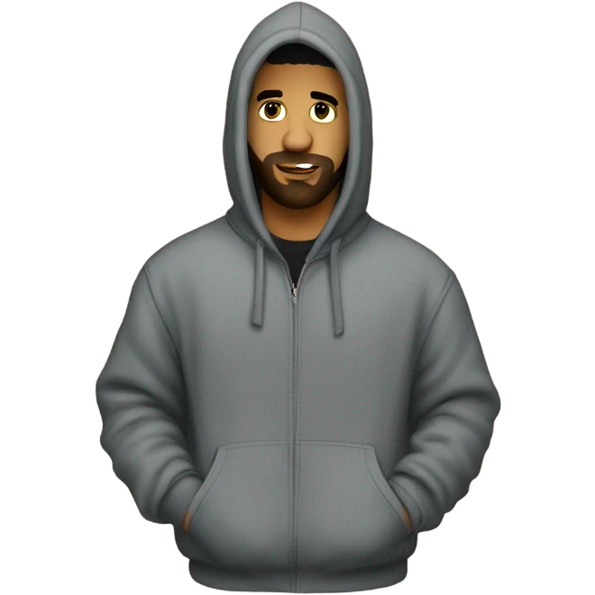 drake wearing hoodie emoji