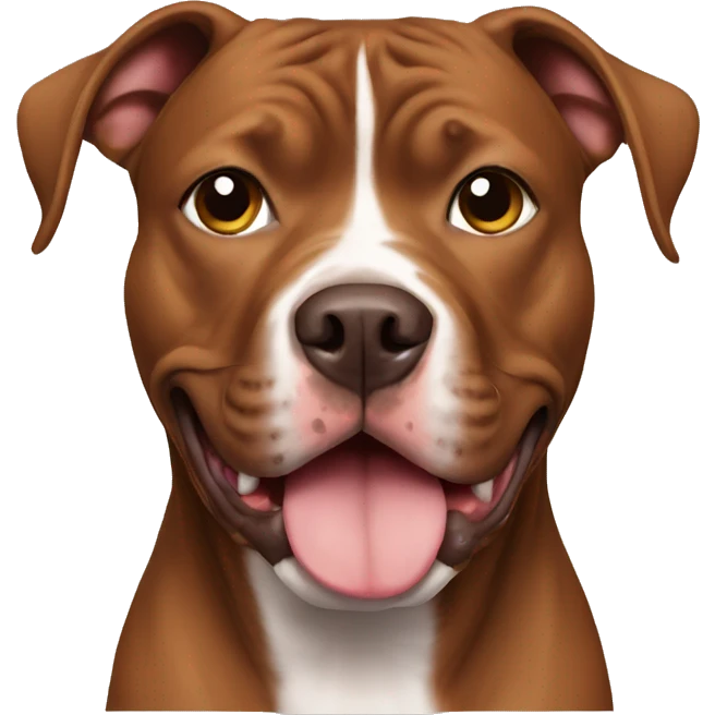 Brown pitbull emoji