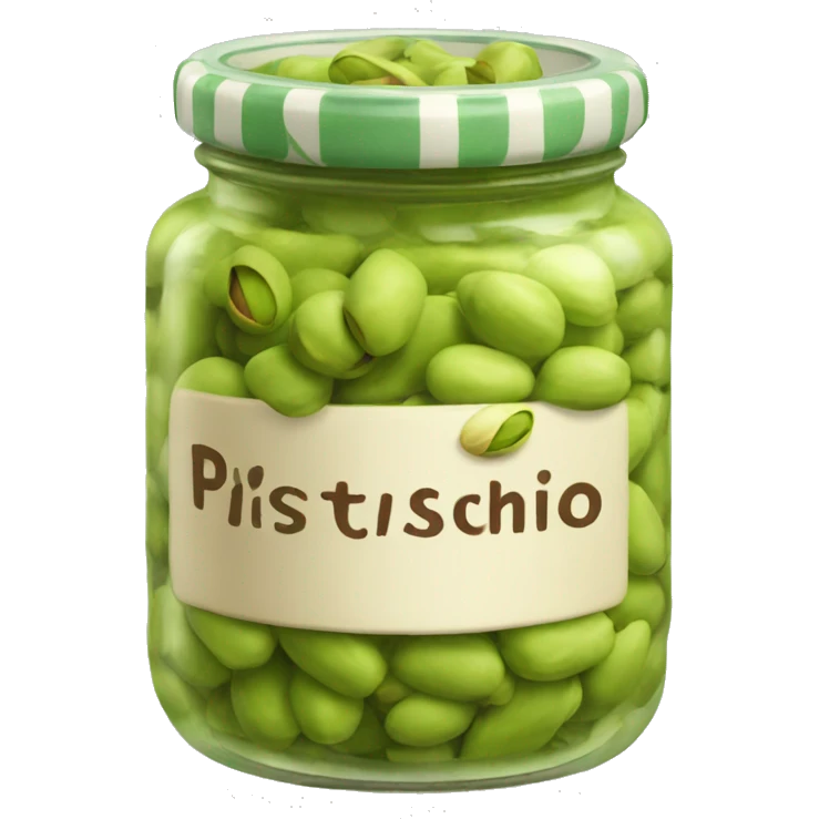 a single jar of pistachio paste emoji