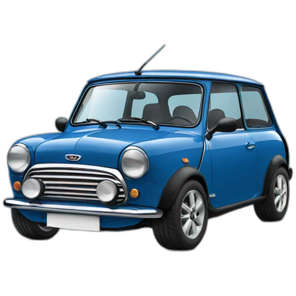Blue Mini cooper emoji