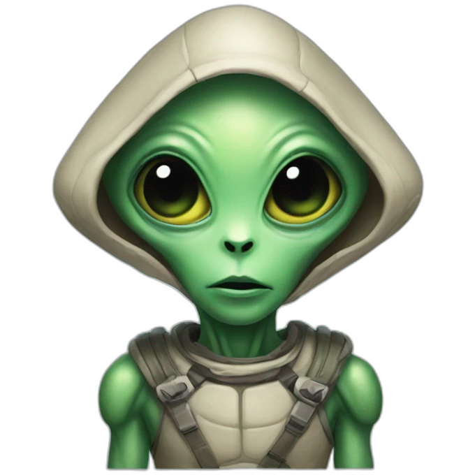 Alien with bow  emoji