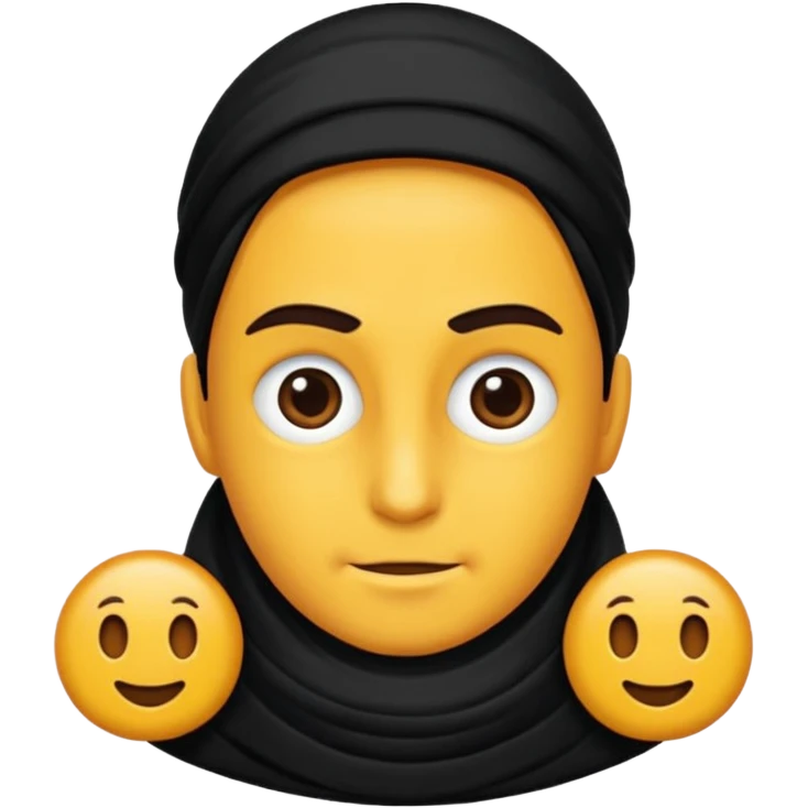 Siyah Uzun saçlı kaküllü bir kız yapalım  emoji
