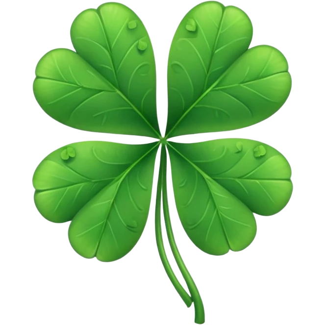5 leaf clover  emoji