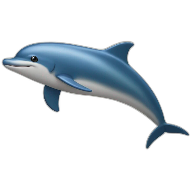 Dauphin sur une balaine emoji