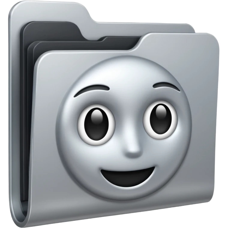 computer folder no face emoji