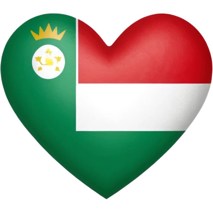 Somaliland flag emoji, heart-shaped emoji