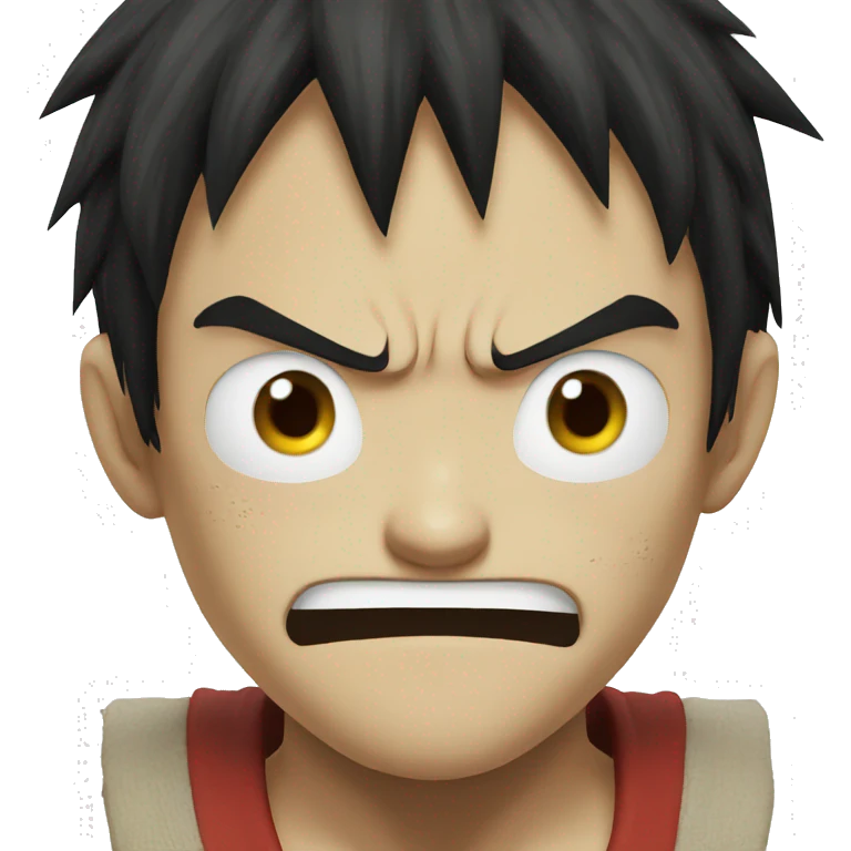 Angry Luffy emoji