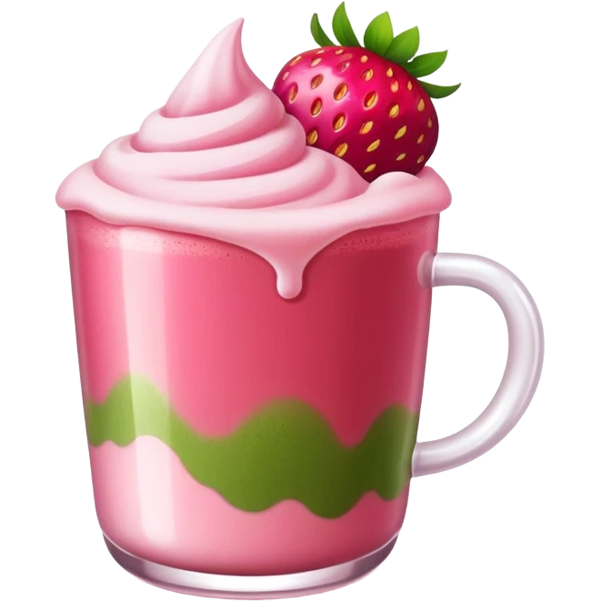 strawberry matcha emoji