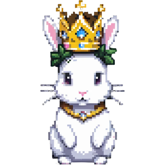 crowned rabbit emoji