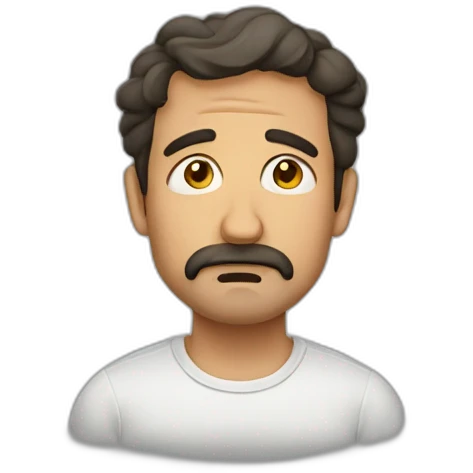 Spanish man depresed emoji